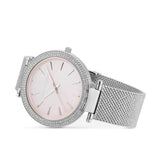 Buy Shop Michael Kors Darci Analog Pink Dial Silver Mesh Bracelet Watch For Women - MK4518 USA Online