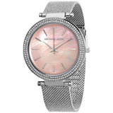 Buy Shop Michael Kors Darci Analog Pink Dial Silver Mesh Bracelet Watch For Women - MK4518 USA Online