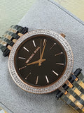 Buy Shop Michael Kors Darci Analog Quartz Grey Dial Two Tone Steel Strap Watch For Women - MK3584 USA Online