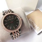 Buy Shop Michael Kors Darci Analog Quartz Grey Dial Two Tone Steel Strap Watch For Women - MK3584 USA Online