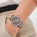 Buy Shop Michael Kors Darci Analog Quartz Grey Dial Two Tone Steel Strap Watch For Women - MK3584 USA Online