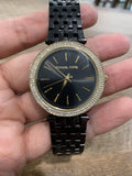 Buy Shop Michael Kors Darci Black Dial Black Steel Strap Watch for Women - MK3322 USA Online