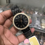 Buy Shop Michael Kors Darci Black Dial Black Steel Strap Watch for Women - MK3322 USA Online