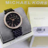 Buy Shop Michael Kors Darci Black Dial Black Steel Strap Watch for Women - MK3322 USA Online