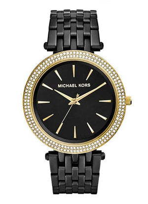Buy Shop Michael Kors Darci Black Dial Black Steel Strap Watch for Women - MK3322 USA Online