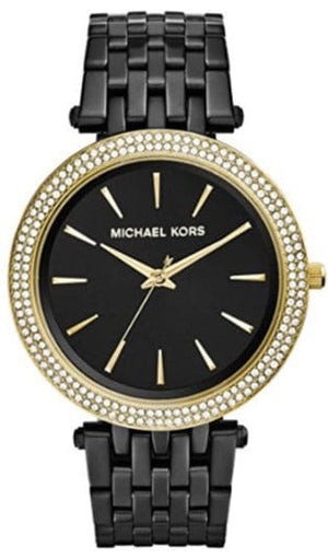 Buy Shop Michael Kors Darci Black Dial Black Steel Strap Watch for Women - MK3322 USA Online