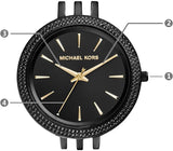 Buy Shop Michael Kors Darci Black Dial Black Steel Strap Watch for Women - MK3337 USA Online
