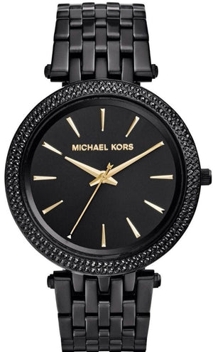 Buy Shop Michael Kors Darci Black Dial Black Steel Strap Watch for Women - MK3337 USA Online