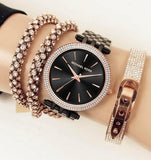 Buy Shop Michael Kors Darci Black Dial Black Steel Strap Watch for Women - MK3407 USA Online