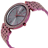 Buy Shop Michael Kors Darci Black Dial Purple Steel Strap Watch for Women - MK3554 USA Online