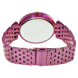 Buy Shop Michael Kors Darci Black Dial Purple Steel Strap Watch for Women - MK3554 USA Online