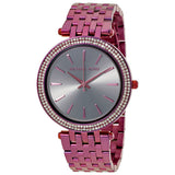 Buy Shop Michael Kors Darci Black Dial Purple Steel Strap Watch for Women - MK3554 USA Online