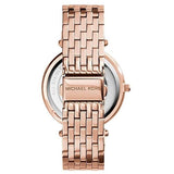 Buy Shop Michael Kors Darci Black Dial Rose Gold Steel Strap Watch for Women - MK3402 USA Online
