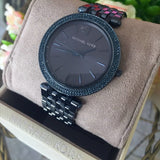 Buy Shop Michael Kors Darci Blue Dial Blue Steel Strap Watch for Women - MK3417 USA Online