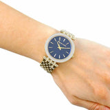 Buy Shop Michael Kors Darci Blue Dial Gold Steel Strap Watch for Women - MK3406 USA Online