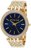 Buy Shop Michael Kors Darci Blue Dial Gold Steel Strap Watch for Women - MK3406 USA Online