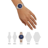 Buy Shop Michael Kors Darci Blue Dial Gold Steel Strap Watch for Women - MK3406 USA Online