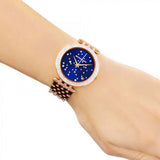 Buy Shop Michael Kors Darci Blue Dial Rose Gold Steel Strap Watch for Women - MK3728 USA Online