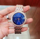 Buy Shop Michael Kors Darci Blue Dial Rose Gold Steel Strap Watch for Women - MK3728 USA Online