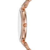 Buy Shop Michael Kors Darci Blue Dial Rose Gold Steel Strap Watch for Women - MK3728 USA Online