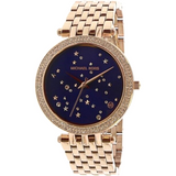 Buy Shop Michael Kors Darci Blue Dial Rose Gold Steel Strap Watch for Women - MK3728 USA Online