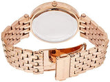 Buy Shop Michael Kors Darci Brown Dial Rose Gold Stainless Steel Strap Watch for Women - MK3217 USA Online