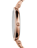 Buy Shop Michael Kors Darci Brown Dial Rose Gold Stainless Steel Strap Watch for Women - MK3217 USA Online