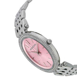 Buy Shop Michael Kors Darci Crystal Pink Dial Silver Stainless Steel Strap Watch for Women - MK3352 USA Online