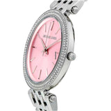 Buy Shop Michael Kors Darci Crystal Pink Dial Silver Stainless Steel Strap Watch for Women - MK3352 USA Online