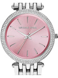 Buy Shop Michael Kors Darci Crystal Pink Dial Silver Stainless Steel Strap Watch for Women - MK3352 USA Online