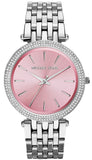 Buy Shop Michael Kors Darci Crystal Pink Dial Silver Stainless Steel Strap Watch for Women - MK3352 USA Online