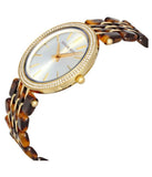 Buy Shop Michael Kors Darci Gold Dial Brown Two Tone Steel Strap Watch for Women - MK4326 USA Online