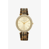 Buy Shop Michael Kors Darci Gold Dial Brown Two Tone Steel Strap Watch for Women - MK4326 USA Online