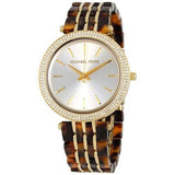 Buy Shop Michael Kors Darci Gold Dial Brown Two Tone Steel Strap Watch for Women - MK4326 USA Online