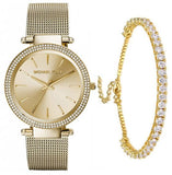 Buy Shop Michael Kors Darci Gold Dial Gold Mesh Bracelet Watch for Women - MK3368 USA Online
