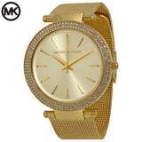Buy Shop Michael Kors Darci Gold Dial Gold Mesh Bracelet Watch for Women - MK3368 USA Online