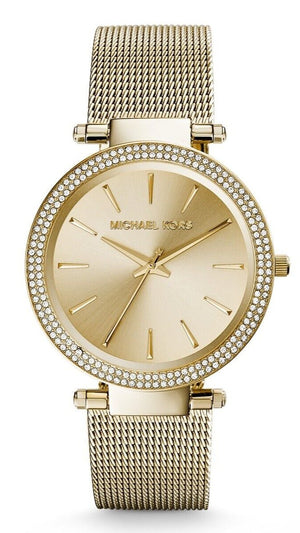 Buy Shop Michael Kors Darci Gold Dial Gold Mesh Bracelet Watch for Women - MK3368 USA Online