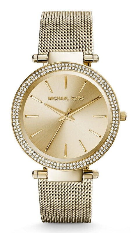 Buy Shop Michael Kors Darci Gold Dial Gold Mesh Bracelet Watch for Women - MK3368 USA Online