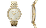 Buy Shop Michael Kors Darci Gold Dial Gold Stainless Steel Strap Watch for Women - MK3216 USA Online