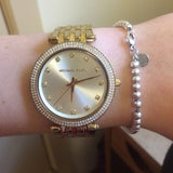 Buy Shop Michael Kors Darci Gold Dial Gold Stainless Steel Strap Watch for Women - MK3216 USA Online