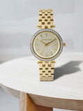 Buy Shop Michael Kors Darci Gold Dial Gold Steel Strap Watch for Women - MK3365 USA Online