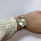 Buy Shop Michael Kors Darci Gold Dial Gold Steel Strap Watch for Women - MK3365 USA Online