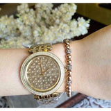 Buy Shop Michael Kors Darci Gold Dial Gold Steel Strap Watch for Women - MK3398 USA Online