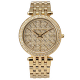 Buy Shop Michael Kors Darci Gold Dial Gold Steel Strap Watch for Women - MK3398 USA Online