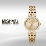 Buy Shop Michael Kors Darci Gold Dial Gold Steel Strap Watch for Women - MK3430 USA Online