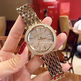Buy Shop Michael Kors Darci Gold Dial Gold Steel Strap Watch for Women - MK3438 USA Online