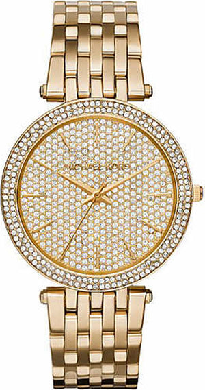 Buy Shop Michael Kors Darci Gold Dial Gold Steel Strap Watch for Women - MK3438 USA Online