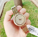 Buy Shop Michael Kors Darci Gold Dial Gold Steel Strap Watch for Women - MK3445 USA Online
