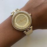 Buy Shop Michael Kors Darci Gold Dial Gold Steel Strap Watch for Women - MK3445 USA Online