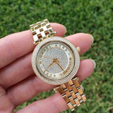 Buy Shop Michael Kors Darci Gold Dial Gold Steel Strap Watch for Women - MK3445 USA Online